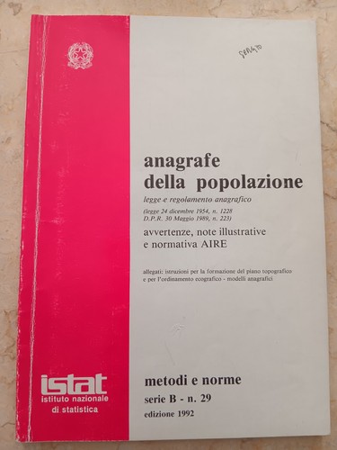 Libro anagrafe della - libro,