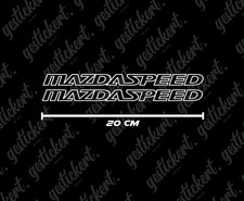 2 adesivi 20 cm Mazdaspeed per Mazda MX-5 3 MPS sticker decal tuning JDM