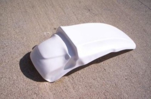 Parafango posteriore bianco