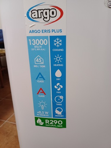 Argo milo plus - plus, 13000btu
