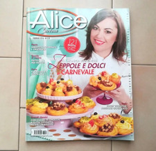 RIVISTA DI CUCINA I QUADERNI DI ALICE DA COLLEZIONE ZEPPOLE DOLCI CARNEVALE