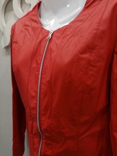 Giubbotto ecopelle rosso 44 - giubbotto,