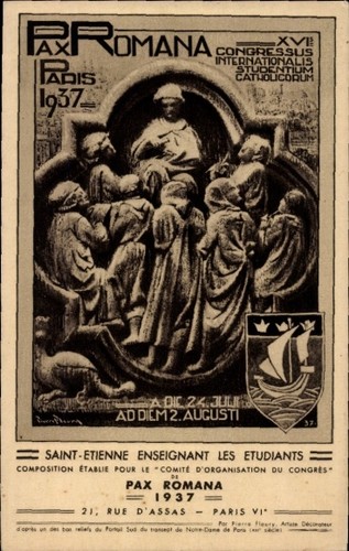 Cartolina parigi propaganda - cartolina,