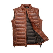 Gilet piumino pelle Bridger
