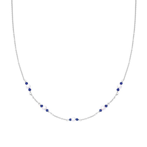 Collana catena rolo - collana, diamantata