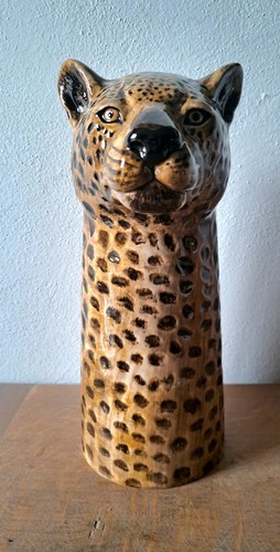Quail ceramica vaso - ceramica, leopardo