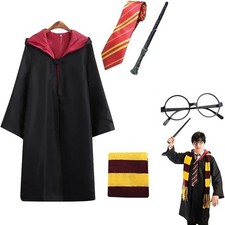 Costume Harry Potter Vestito da Mago Scuola da Bambini per Halloween Carnevale