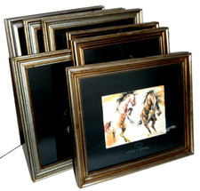 lotto 7 QUADRI stampe di  GASTONE PEIRANO  con cornice e vetro  arte