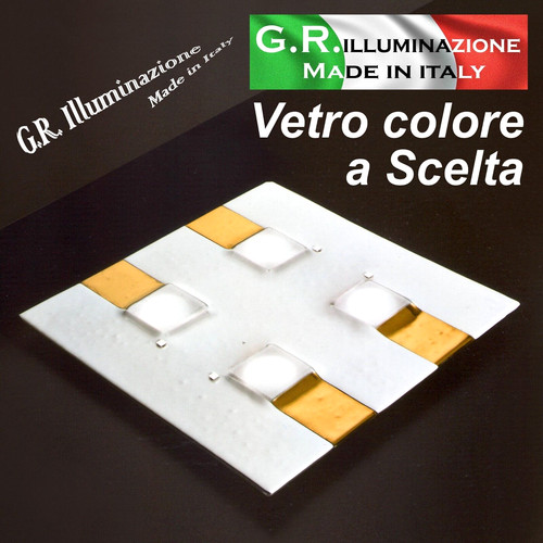 Plafoniera moderna led l - plafoniera,