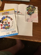 Used Counted Cross Stitch. Disney Babies. Choo-Choo. Mickey Mouse Complete Read