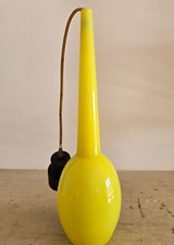 Vintage Lampadario Applique Space Age Giallo Canarino Murano Anni 60