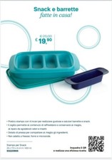 Tupperware Stampo per Snack Barrette Proteiche/Energetiche Azzurro