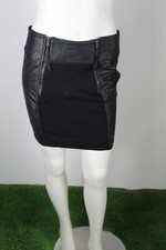 GAUDI' GONNA MINI GONNA IN TESSUTO ED ECO PELLE TAG SIZE 42