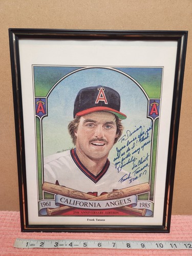 Vintage frank tanana autografo - vintage,
