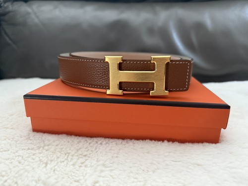Cintura hermes marrone e - 32, mm