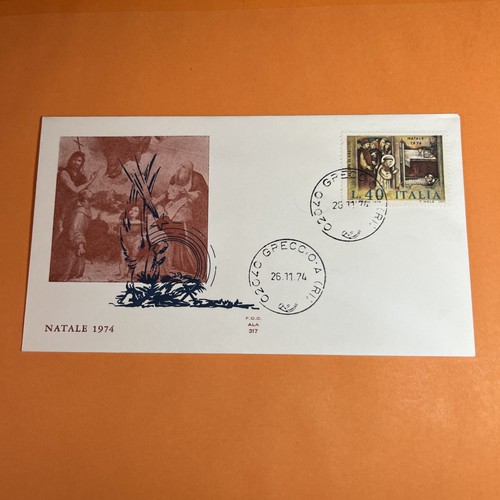 Natale 1974 fdc ala - natale,