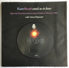 KATE BUSH -And So Is Love- Picture Disc 7” With Giant Fly Poster /Numbered/Ltd.
