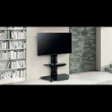 MUNARI CE090NE - MOBILE PORTA TV FINO A 50"  ALLUMINO VETRO NUOVO