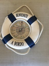 OROLOGIO DA PARETE MARINA SALVAGENTE CIAMBELLA BENVENUTI A BORDO   F.E. 