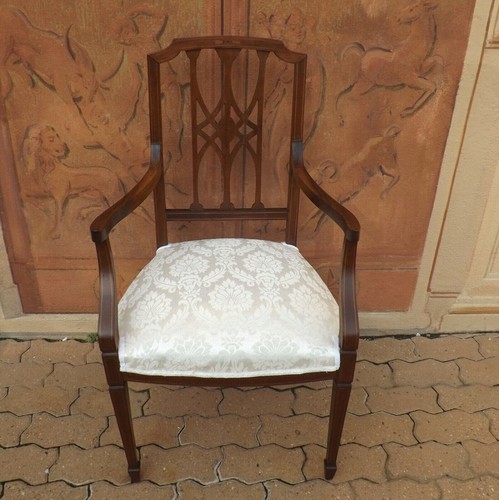 Poltroncina intarsiata - , e