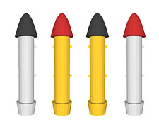 4x Missili UFO Dinky 353 SHADO