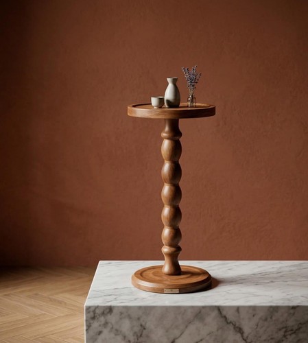Tavolo con piedistallo - , a