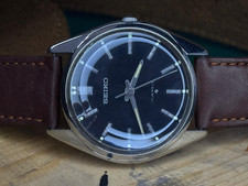 Orologio Meccanico Seiko Vintage | Quadrante Nero Classico | 17 Gioielli