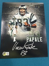 Vince Papale foto autografata firmata 8x10 Philadelphia Eagles Beckett ologramma