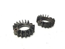 COPPIA GHIERE COLLETTORI SCARICO MARMITTA MOTO GUZZI V35 II 350 1980 1985 PD