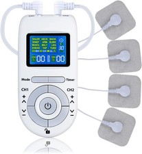Elettrostimolatore Muscolare Digitale TENS EMS con 12 Mod e 40 Livelli di Intens