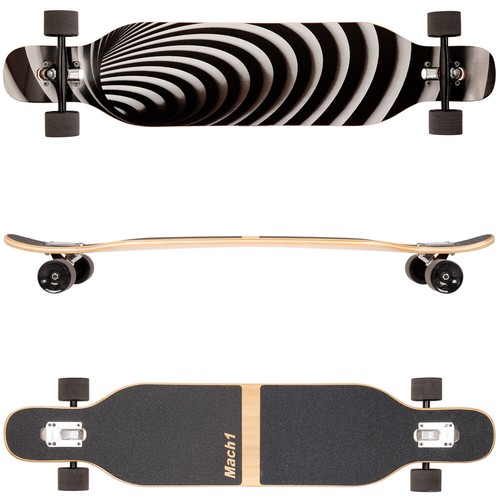 Longboard bambù mach1 con - longboard,