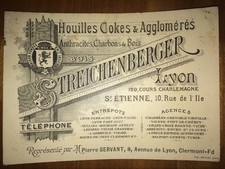 LYON. Carte D'un Marchand De