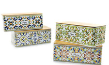 Portapane in latta porta pane contenitore con coperchio per il pane maioliche