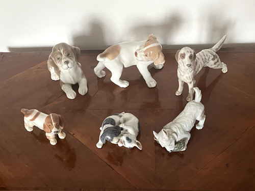 Vintage figure cani in - di,