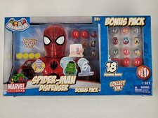 Spider-Man Squinkies Dispenser 18 Squinkies più confezione bonus - Serie 1
