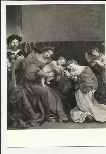Cartolina accademia carrara - accademia,
