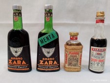 Lotto mignon Amaro Zara Vlahov liquore miniature vintage collezione anni 60