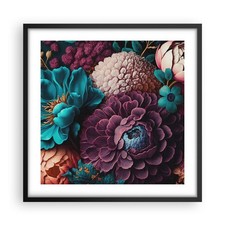 Poster 50x50cm fiori botanica - poster,