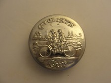 Tazza ciclisti metallo vintage