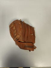 Guanto da baseball in pelle di colore nocciola vintage anni 2000
