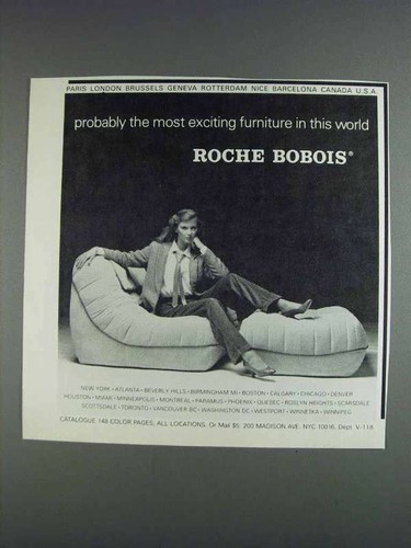 Pubblicità sedia roche - pubblicità, bobois