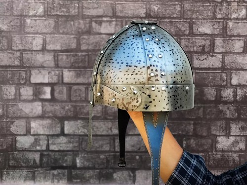 Elmetto acciaio guerriero - elmetto, in