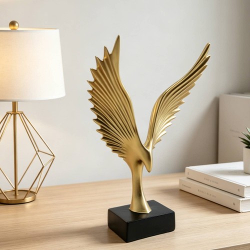 Scultura aquila dorata - scultura,