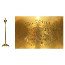 MILITARY INTEREST ANTIQUE VICTORIAN FLOOR STANDING ELECTRIC CONVERTED OIL LAMP