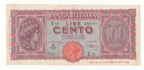 100 lire italia - ,