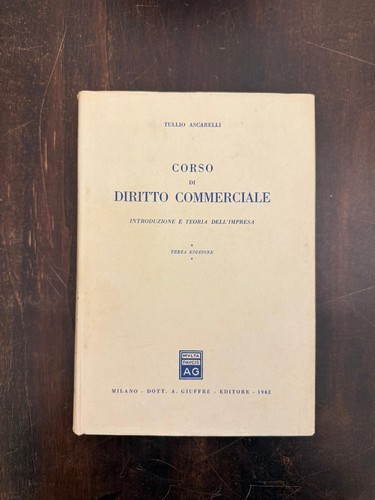 Tullio ascarelli corso - ascarelli,
