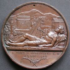 MEDAGLIONE CONFRATERNITA MISERICORDIA S.SEBASTIANO FIRENZE CANONICO 1889 PIERONI