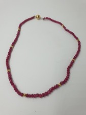 Collier Girocollo Rubini E Oro 750