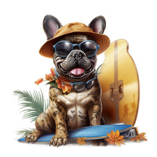 Bulldog francese cane auto