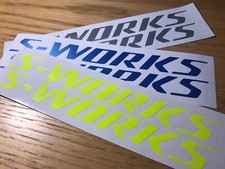 Adesivo S Works Specialized BIKE Decalcomania Logo Taglio Vinile MTB DH Auto Camper Van UK